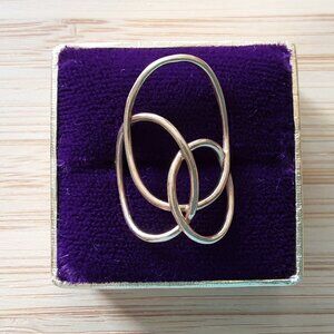 Modern Swirl 14K Yellow Gold Ring